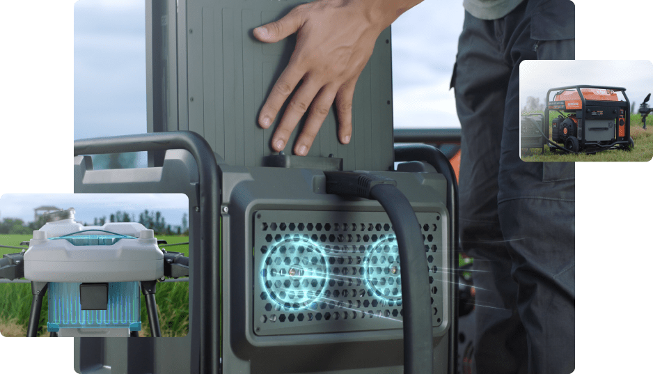 AGILIDADE <br /><strong>Suporte Técnico Especializado DJI AGRAS</strong>
