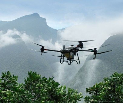 Drone de Pulverização na cultura de hortifruti